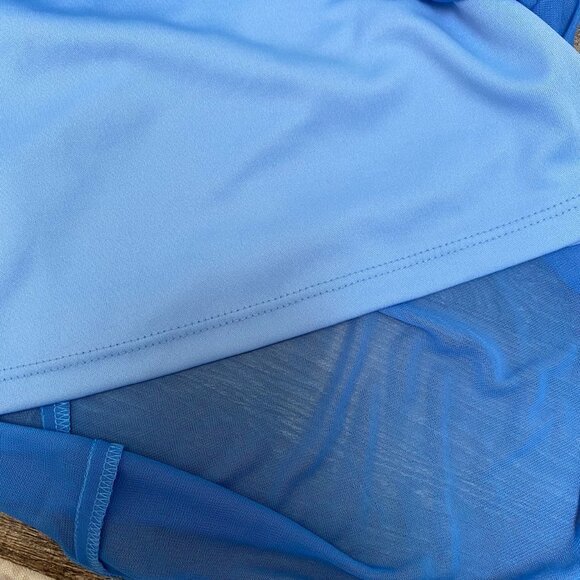 Vtg NWT Byer Too Womens Y2K Sheer Midi Slip Dress Size L Fairycore Floral 90s - Picture 9 of 16